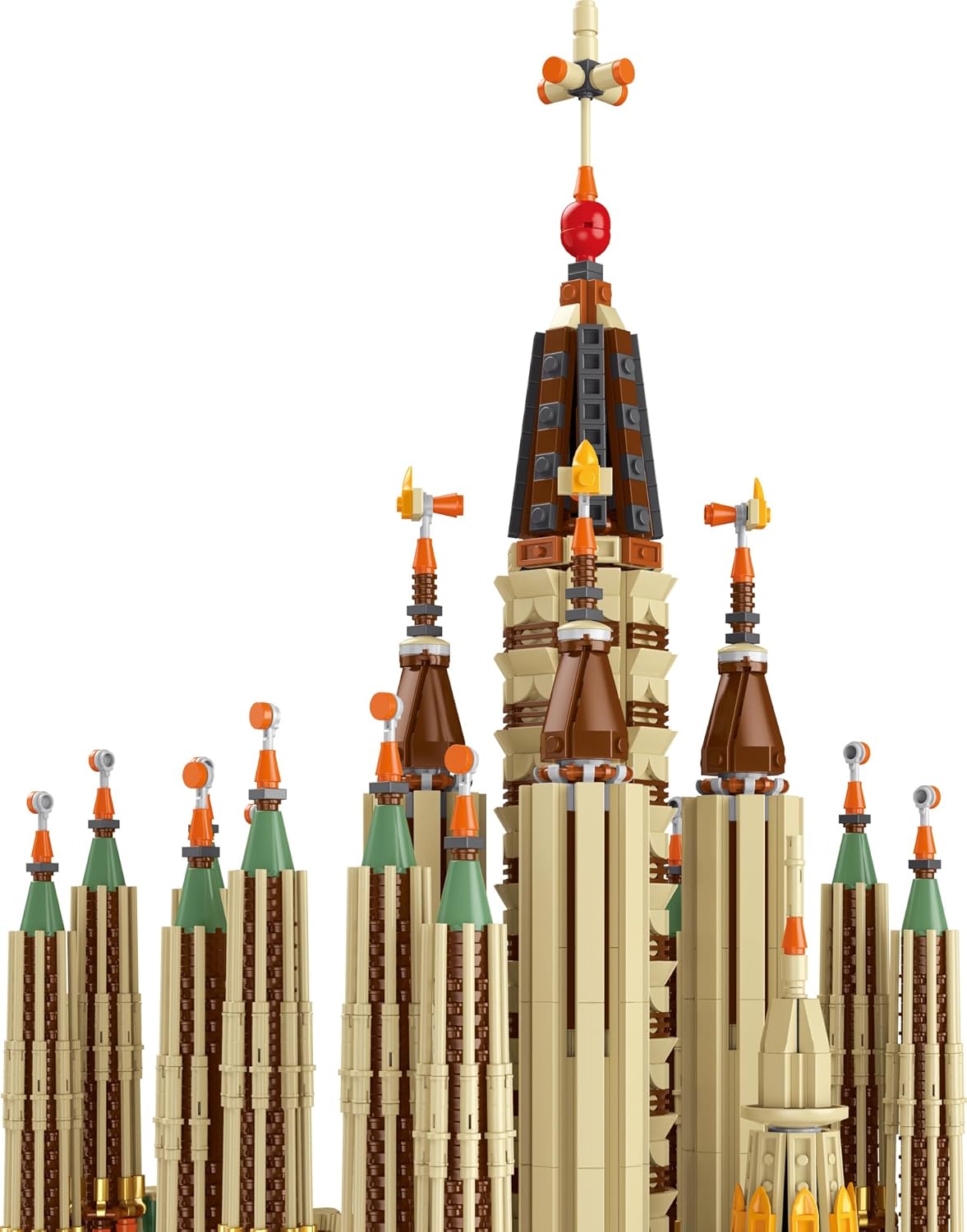 Architektur Sagrada Família Modellbausatz, Modular Kirche Klemmbausteine Sagrada Familia Bausteine Bausatz aus 10327+ Teile, Mit Original Verpackung 