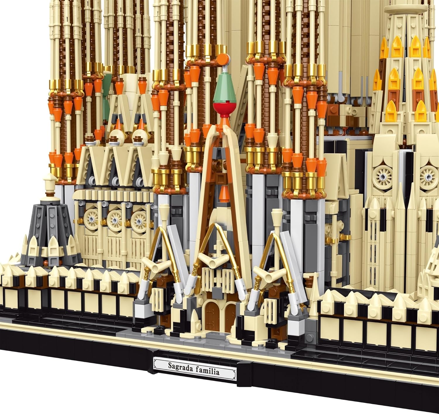 Architektur Sagrada Família Modellbausatz, Modular Kirche Klemmbausteine Sagrada Familia Bausteine Bausatz aus 10327+ Teile, Mit Original Verpackung 