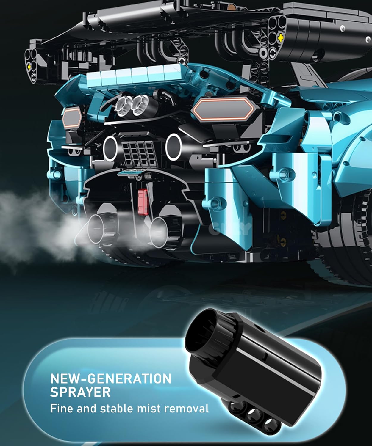 Technik Auto Lamborghini Huracan Bausatz, G10660, 3601 Teile mit Motoren und LED Groß Ferngesteuert Auto MOC Klemmbausteine für Erwachsene (Originalverpackung) (Dynamische Deluxe-Edition)