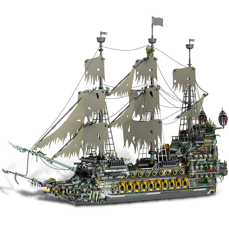 Piratenschiff 66037, Piraten Schiff Modell, 5860+ Teile Segelschiff Modell Piratenschiff groß Modelbau Schiff Klemmbausteine 66037 Modell