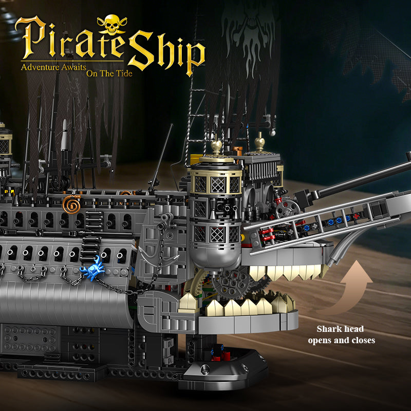 Piratenschiff JD-146, Piraten Schiff Modell, 4250+ Teile Segelschiff Modell Piratenschiff groß Modelbau Schiff Klemmbausteine