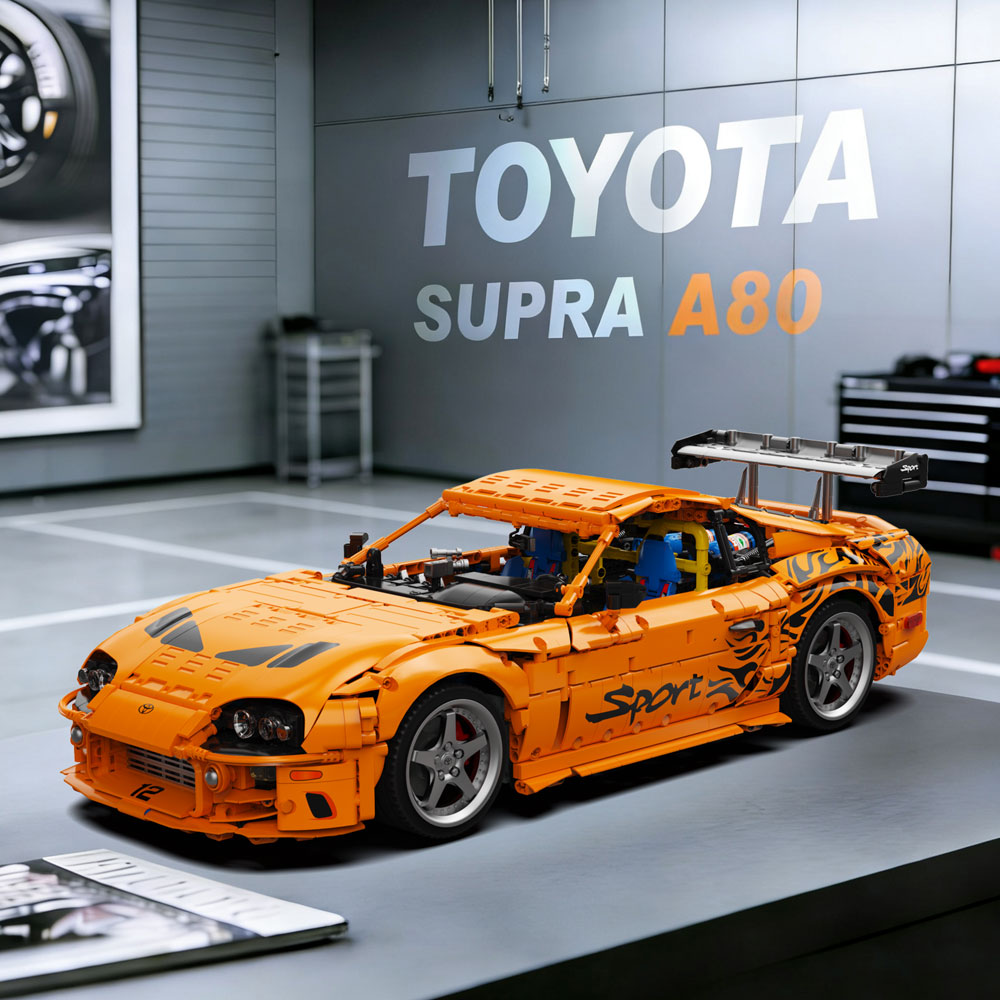 TOYOTA SUPRA A80, YC23049, MOC Auto KIemmbausteine (4508 Teile)