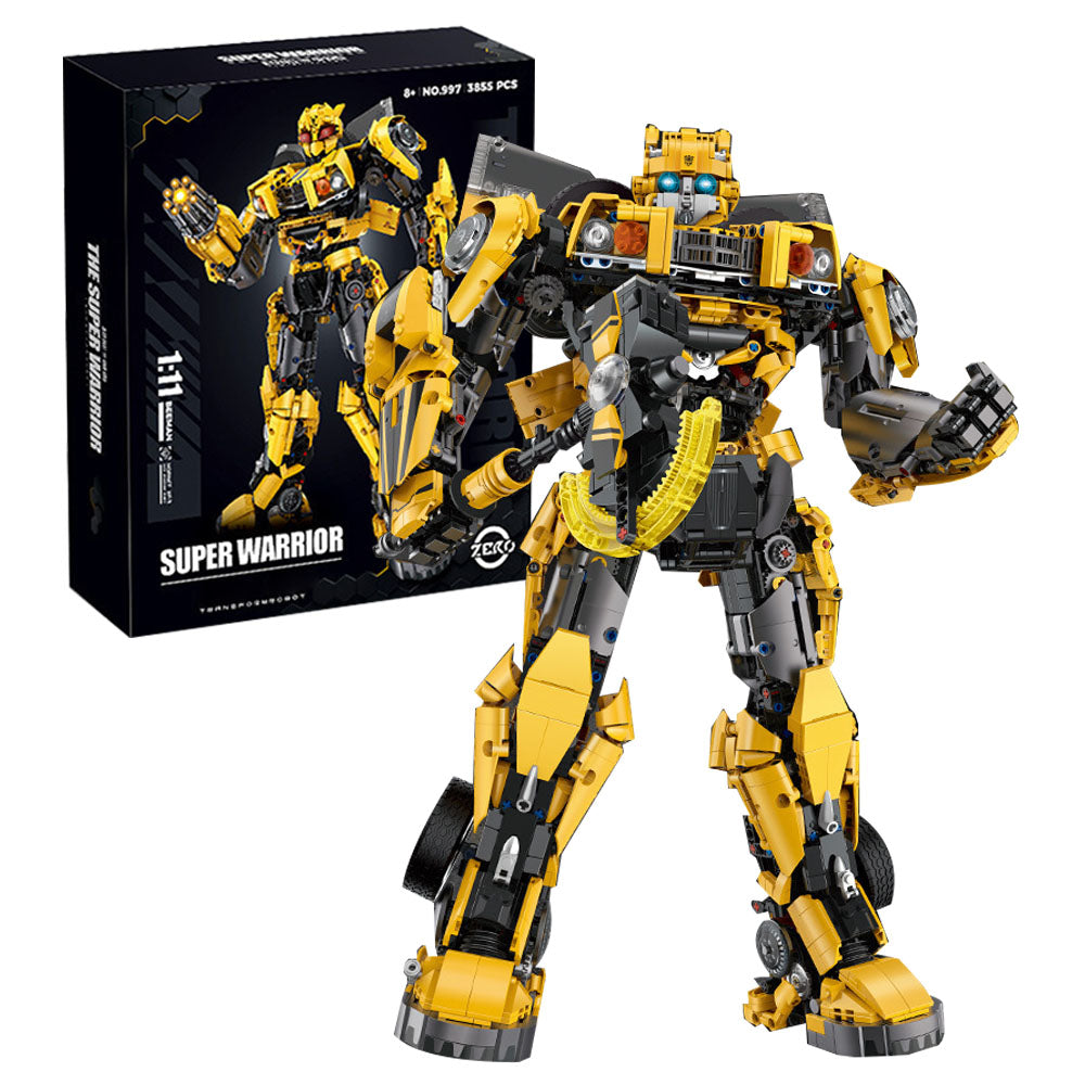 Technik Bumblebee Mech Roboter, 3855 Teile Technik Mech groß Bausatz, Mech Roboter KIemmbausteine für Kinder, Erwachsene Baumeister