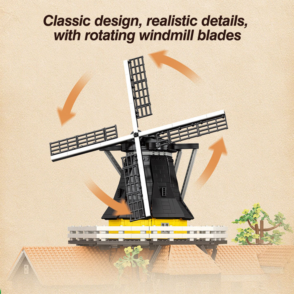 Architecture 55019 Niederländische Windmühle, 4801 Teile