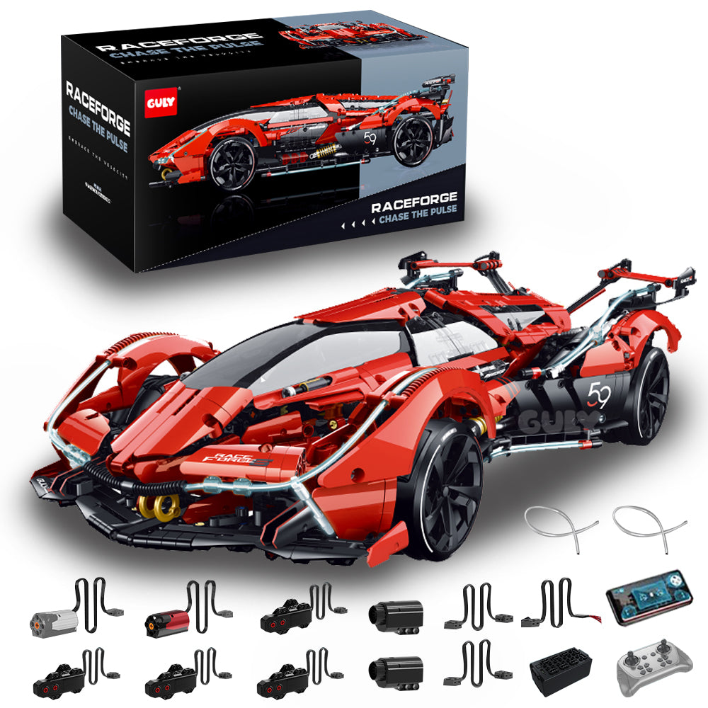 Lamborghini V12 Vision Gran Turismo, G-10659, MOC HYPERCAR KIemmbausteine (2525 Teile)