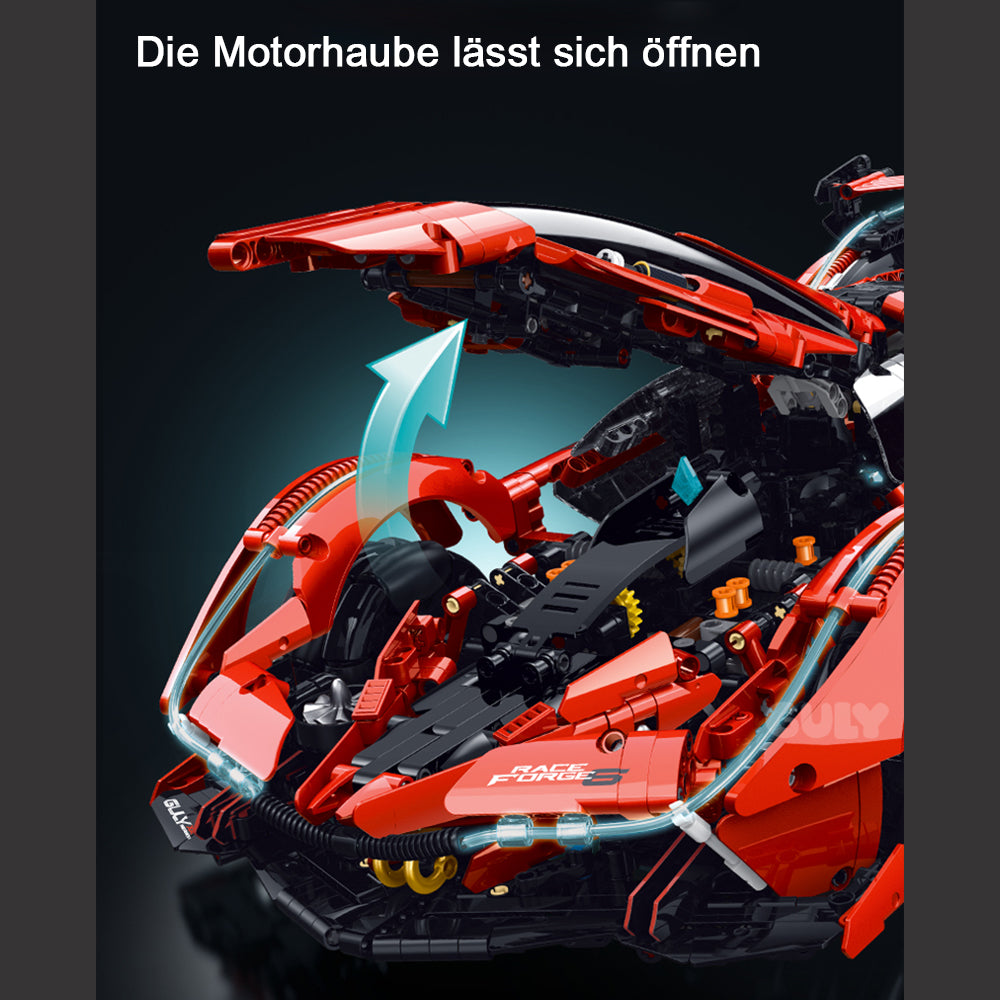 Lamborghini V12 Vision Gran Turismo, G-10659, MOC HYPERCAR KIemmbausteine (2525 Teile)