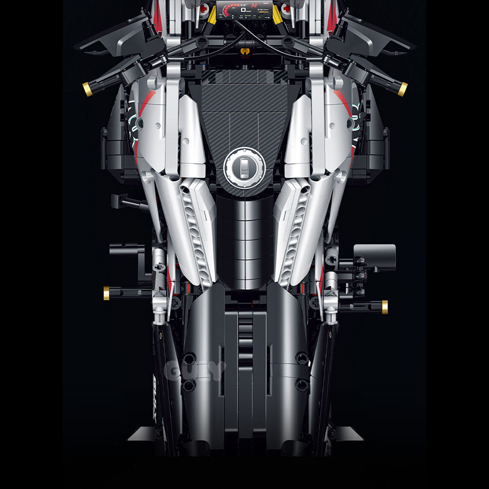Technik Motorrad für BMW R1300GS Modell, 2489 Teile Technic Super Motorrad Klemmbausteine kompatibel mit Lego Technik
