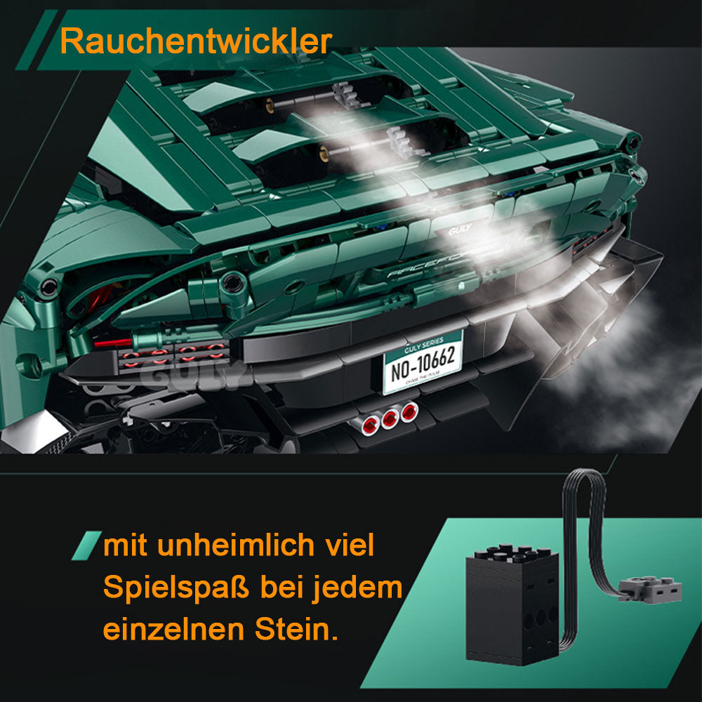 ASTON MARTIN VALOUR, G-10662, MOC HYPERCAR KIemmbausteine (3828 Teile)