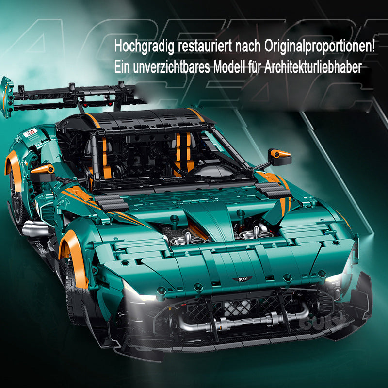 Technik Auto 1: 8 für Aston Martin Vulcan Hypercar, Groß Auto mit 8 Motoren Set, 10647 Technik Auto ModeII Bausatz, 3794 TeiIe MOC Superauto ModeII, für Aston Martin Vulcan (Originalverpack)