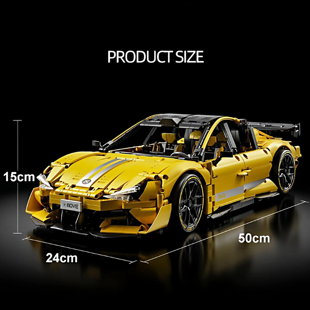 Technik Auto für Xiaomi SU7 Ultra, Technik Rennauto KIemmbausteine, Maßstab 1: 10 Modell, 2000+ Teile Technik 66649 Bausatz