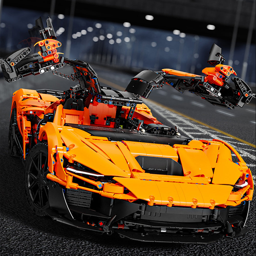 Technik Auto für Mclaren W1 Hypercar, T-5051 Technik Rennauto, Maßstab 1: 6 Modell, 5070 Teile Bausatz, Mit Originalverpackung