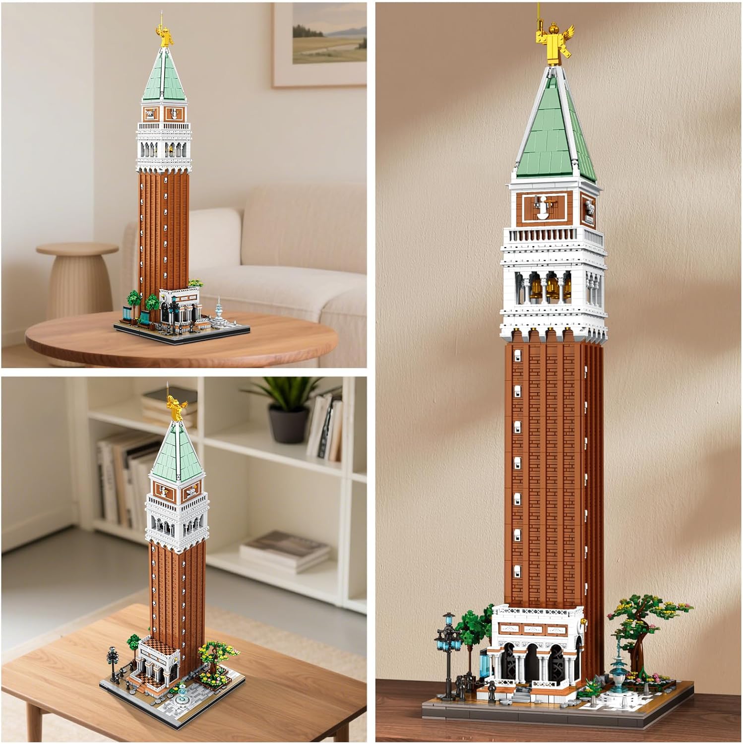 Markusturm in Venedig Architektur Klemmbausteine Set - 3903 Teile Gotisches Modular Building Modell Bausatz