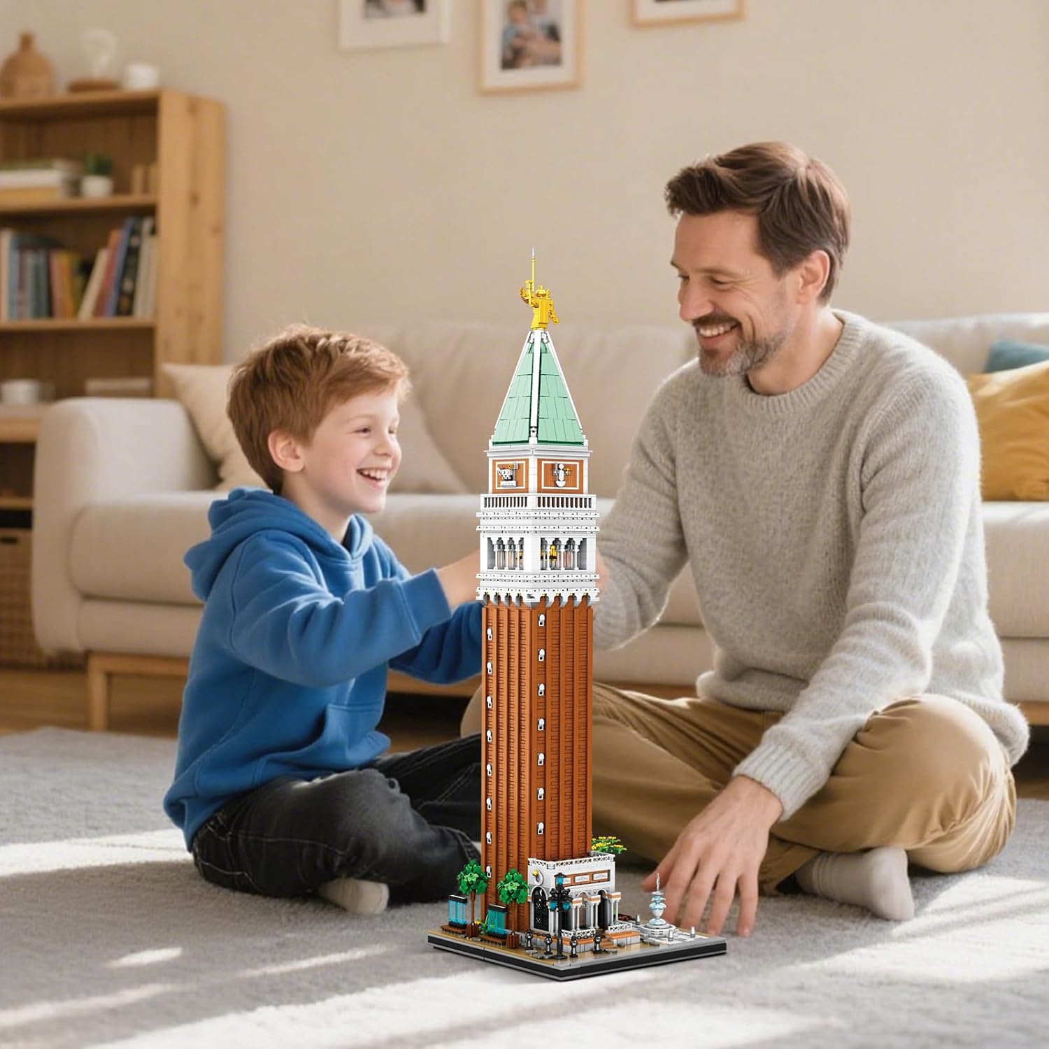 Markusturm in Venedig Architektur Klemmbausteine Set - 3903 Teile Gotisches Modular Building Modell Bausatz
