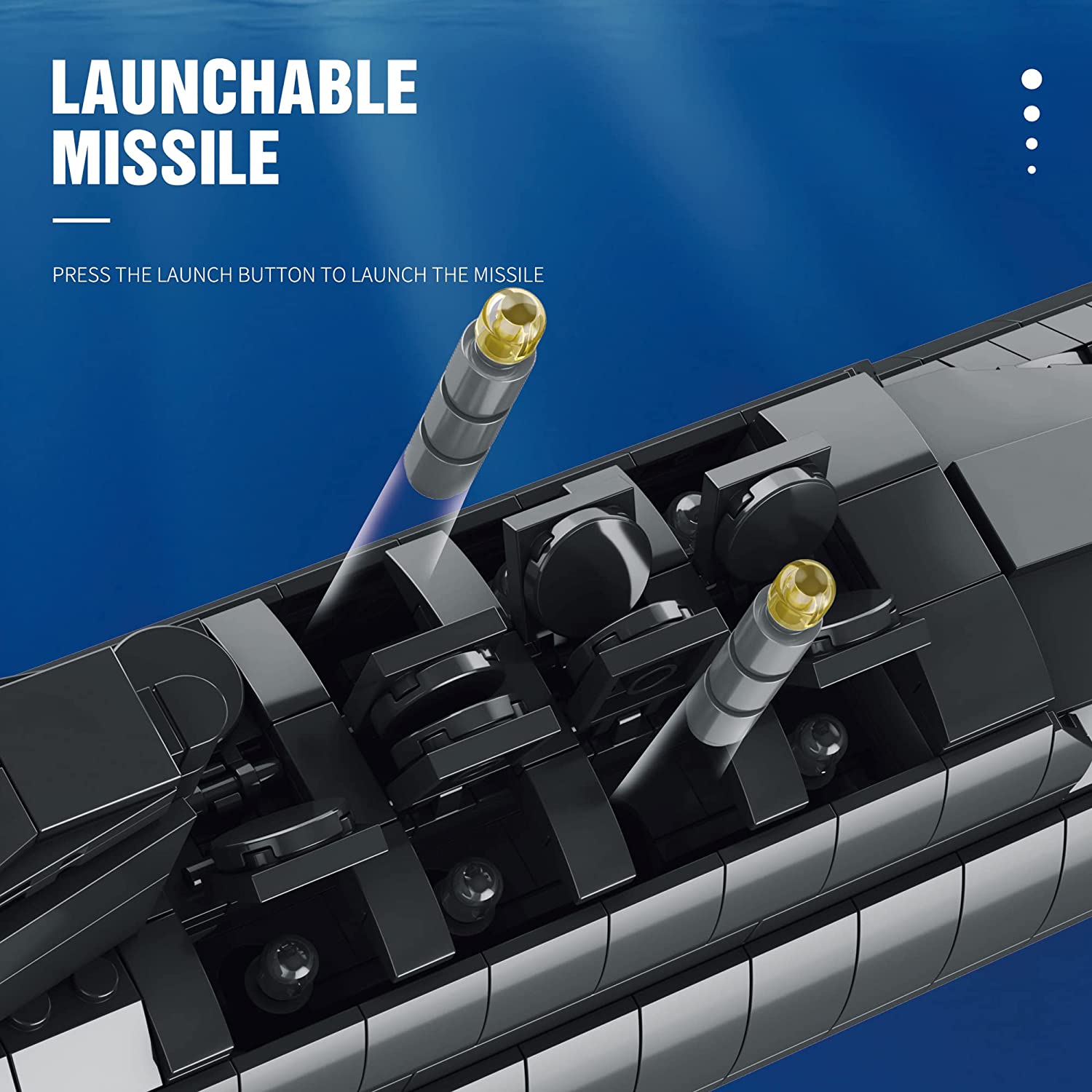 Strategisches Atom-U-Boot Bausteine, Militärschiff Bausatz mit nachgebildetem Echolot und Torpedorohren, Gebaut Spielzeug Für Kinder Erwachsene, 1498 PCS Klemmbausteine kompatibel mit Lego