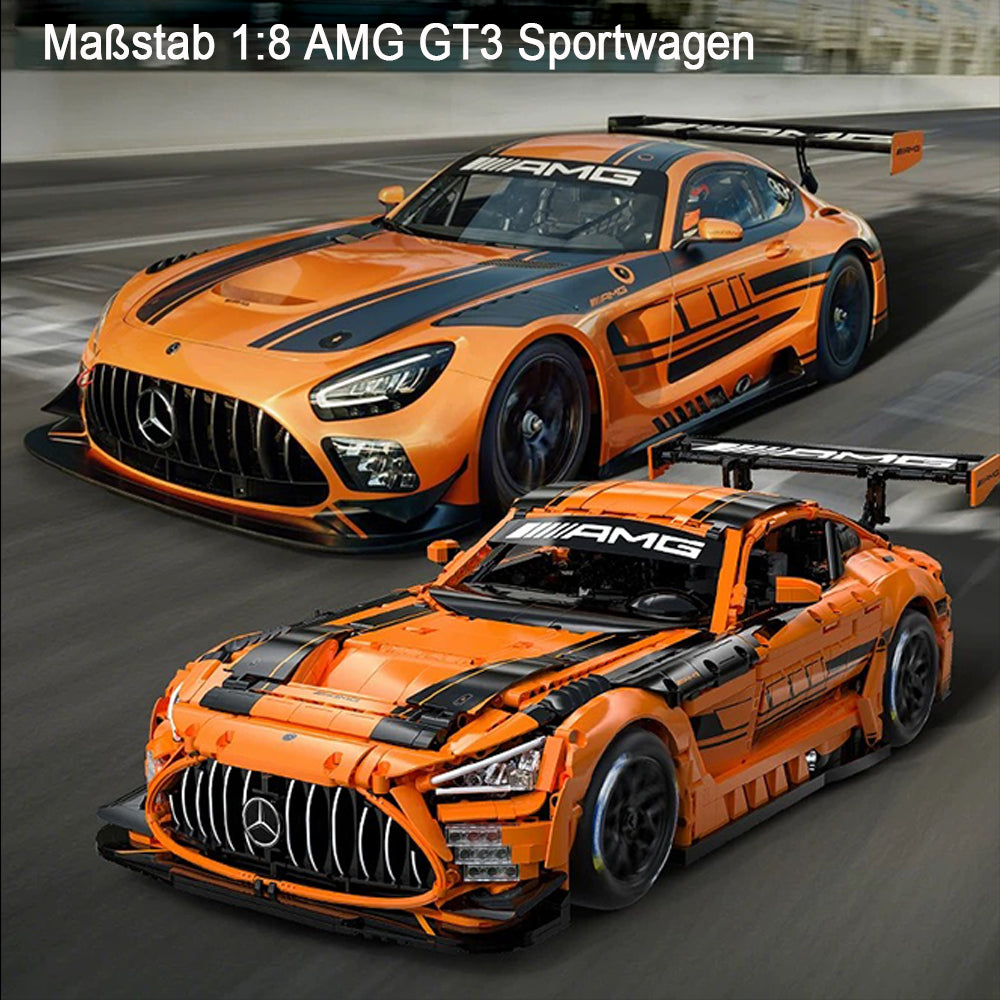 Mercedes AMG GT3, CaDA C64008W MOC Auto KIemmbausteine (5466 Teile)