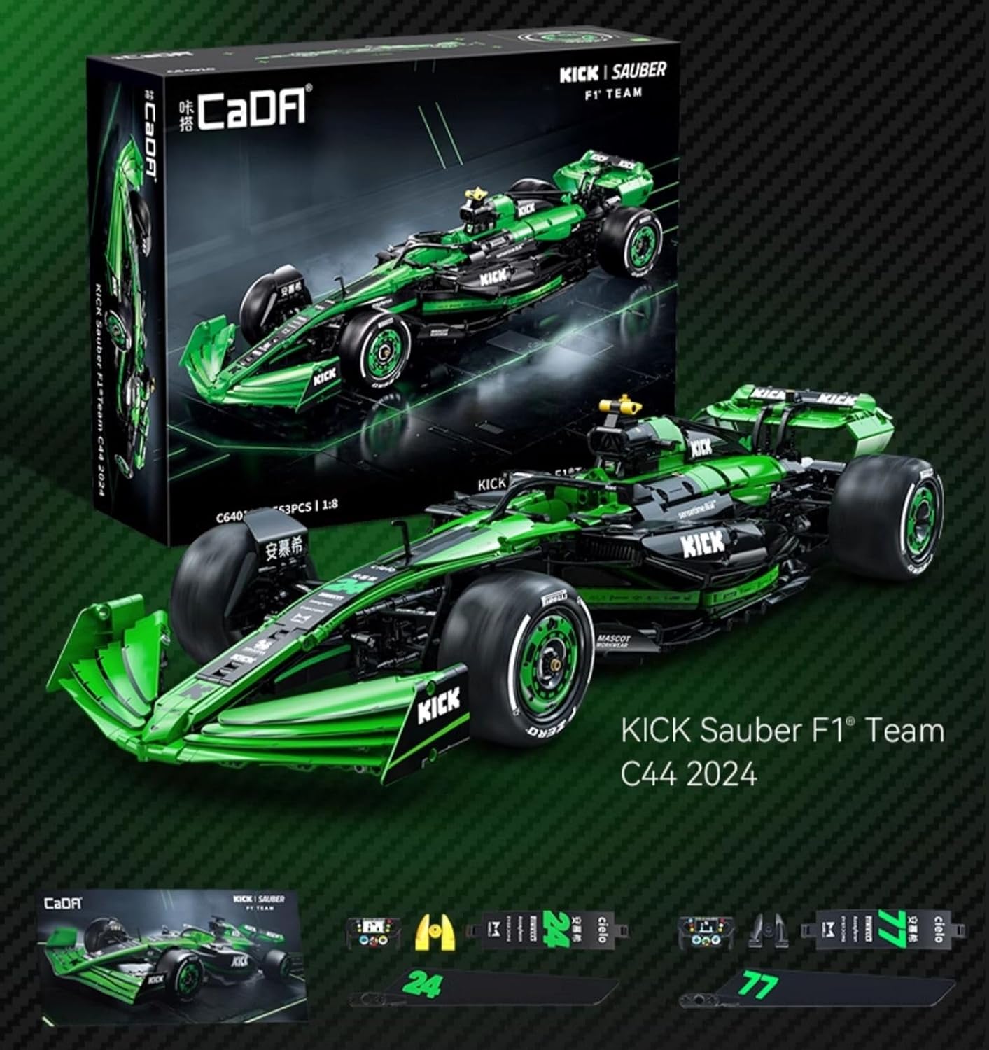 CADA C64010W KlCK Sauber F1 Team C44 2024 Rennauto