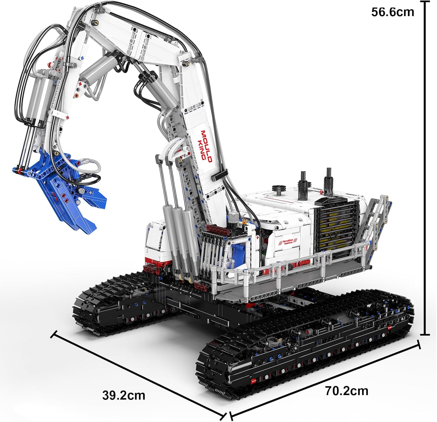 Mould King 17062 MOC Technik Ferngesteuert Abbruchkran APP Abbruchmaschine Klemmbausteine