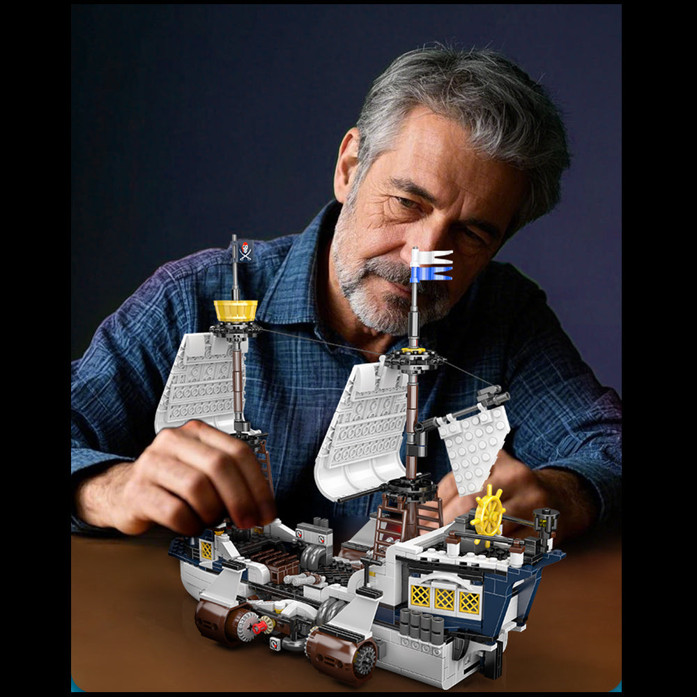 Technik SAVIOR SPACESHIP, 1281 Teile Segelschiff Klemmbausteine Bauset Kompatibel mit Lego Schiff