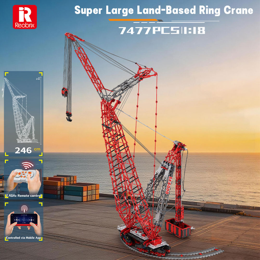 Technik Kran Mammoet SK6000 Riesiger Kran, Maßstab 1:80,  Höhe: 2,46M Kran, 7477 Teile