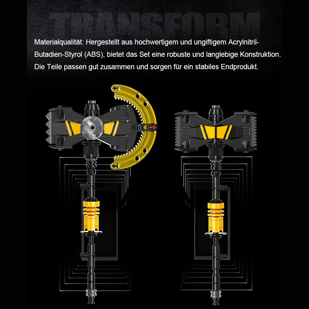 Technik Bumblebee Mech Roboter, 3855 Teile Technik Mech groß Bausatz, Mech Roboter KIemmbausteine für Kinder, Erwachsene Baumeister
