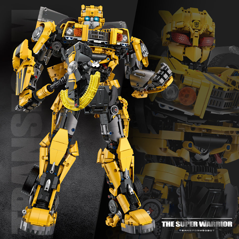Technik Bumblebee Mech Roboter, 3855 Teile Technik Mech groß Bausatz, Mech Roboter KIemmbausteine für Kinder, Erwachsene Baumeister