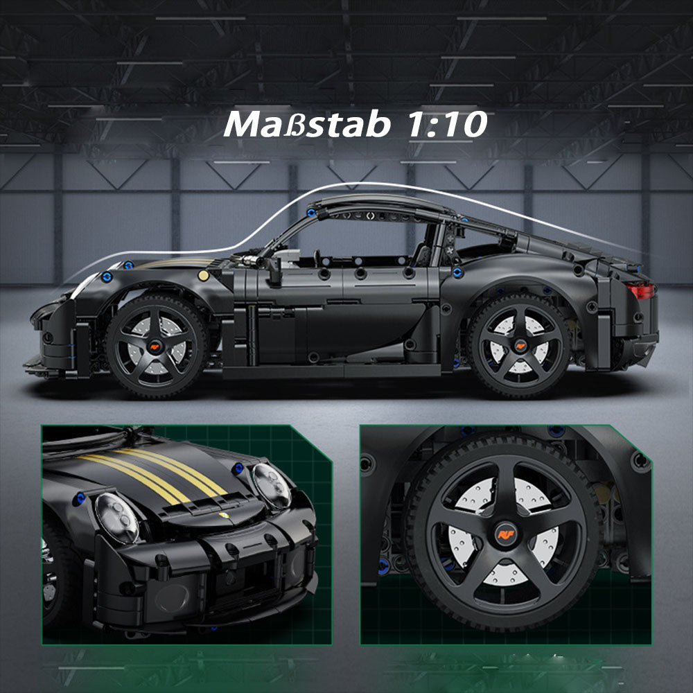Technik Auto für Porsche 911 RUF GT Supercar, 1:10 Technik Auto Bausatz MOC Bausatz, Technik Supersportwagen Technik Supercar Technik Auto 911 für Kinder Erwachsene