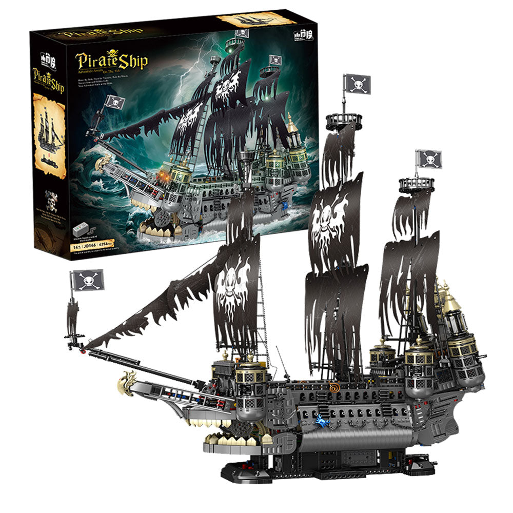 Piratenschiff JD-146, Piraten Schiff Modell, 4250+ Teile Segelschiff Modell Piratenschiff groß Modelbau Schiff Klemmbausteine