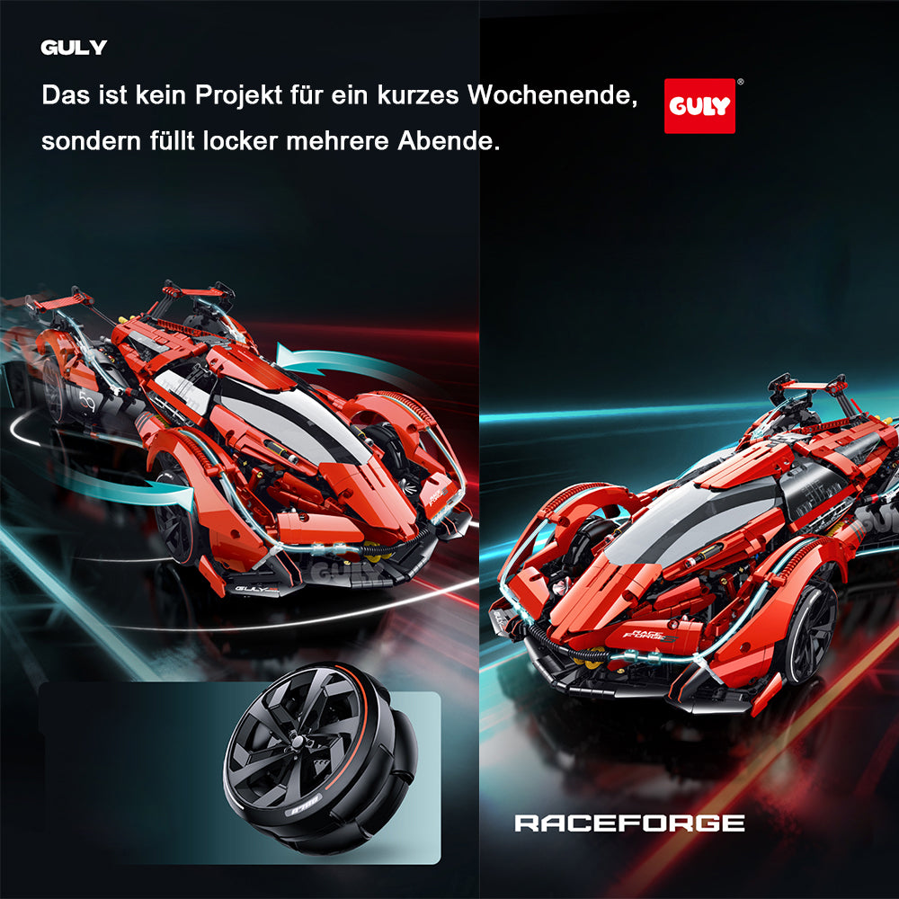 Lamborghini V12 Vision Gran Turismo, G-10659, MOC HYPERCAR KIemmbausteine (2525 Teile)