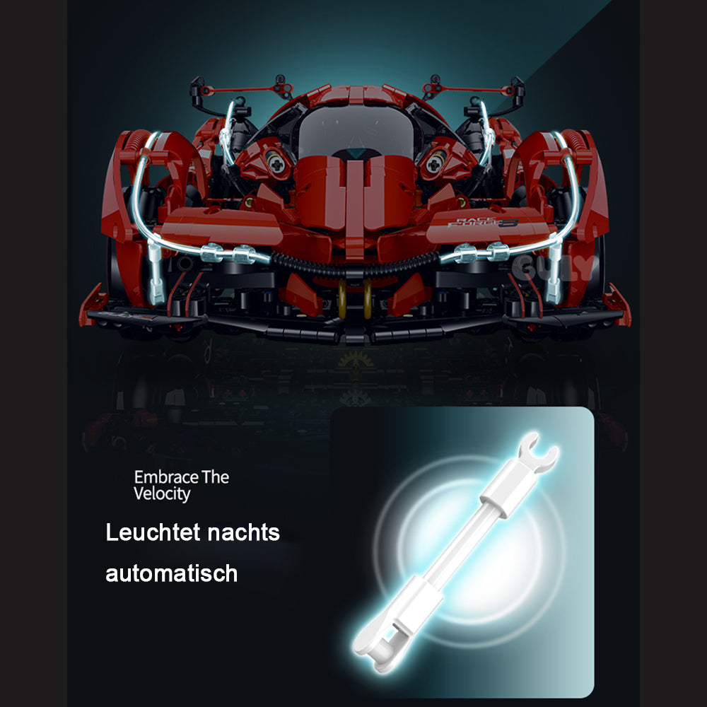 Lamborghini V12 Vision Gran Turismo, G-10659, MOC HYPERCAR KIemmbausteine (2525 Teile)