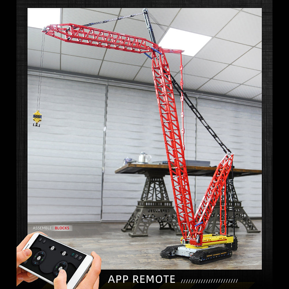 Technik Kran Liebherr 188cm Riesiger Kran Modelle, Technik Kran Ferngesteuert LR13000, Mit 6 Motoren und APP-Controller, MOC Bauset Kompatibel mit Lego Technik Kran Groß