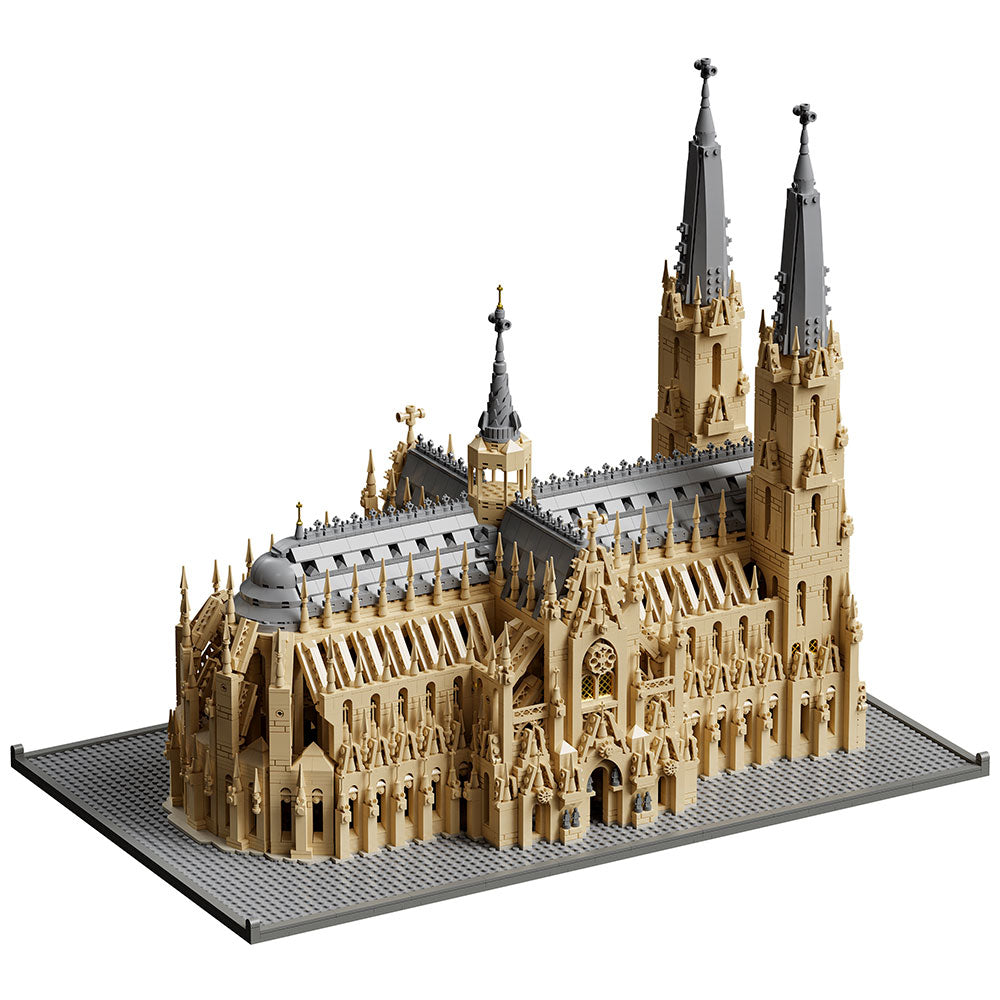 Architektur Kölner Dom Klemmbausteine Set, B6300B Modular Kirche, 6028 Teile Gotisches Modular Building Modell Bausatz, Sammlerstück für Erwachsene, Mit Originalverpack