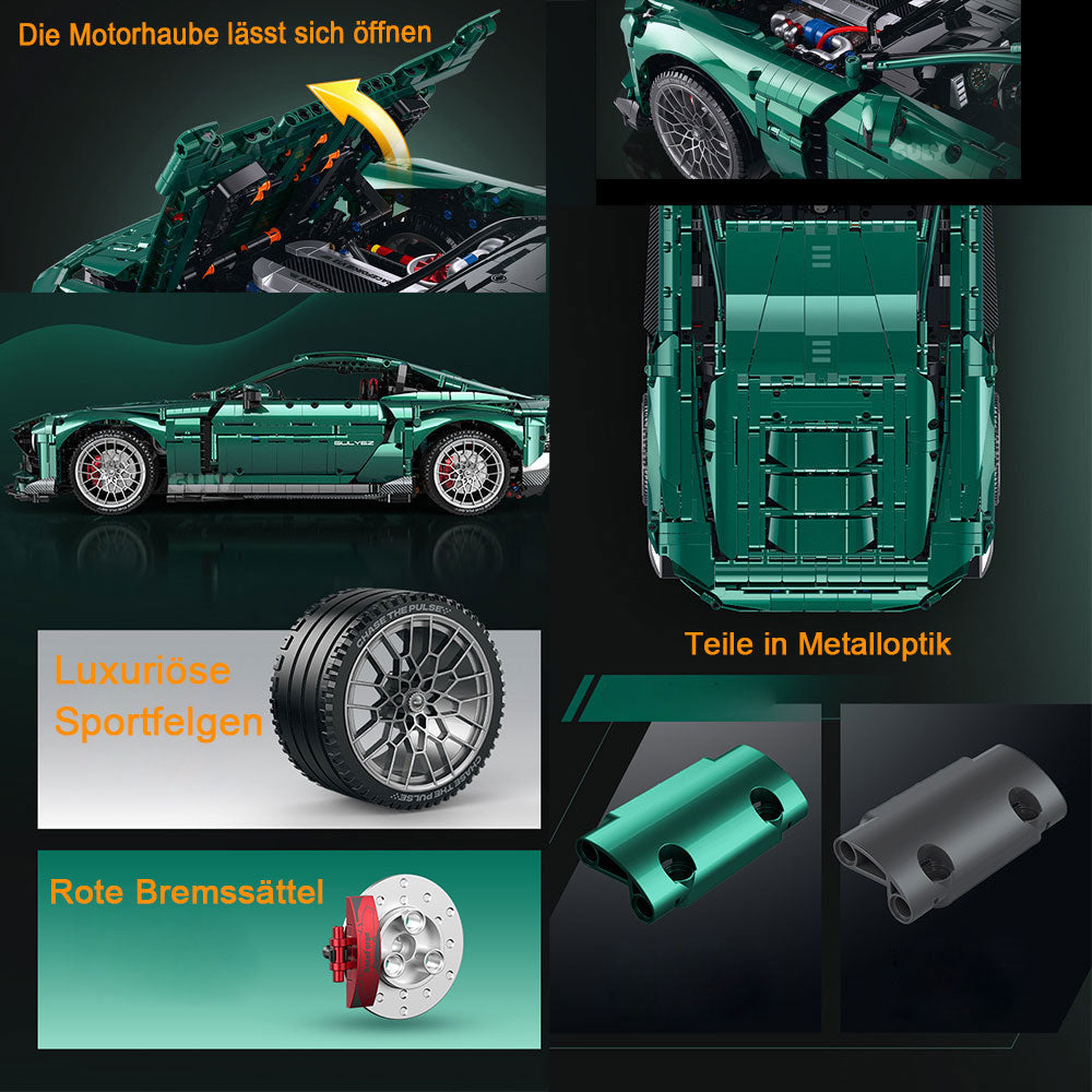 ASTON MARTIN VALOUR, G-10662, MOC HYPERCAR KIemmbausteine (3828 Teile)
