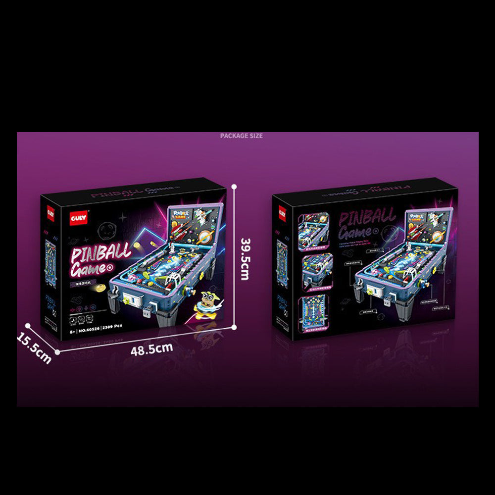 Technik Pinball Game Bausatz, 2309 Teile Technik Pinball mit LED, Motoren Set, Technik Elektrische Musik-Lauflichter Bausatz