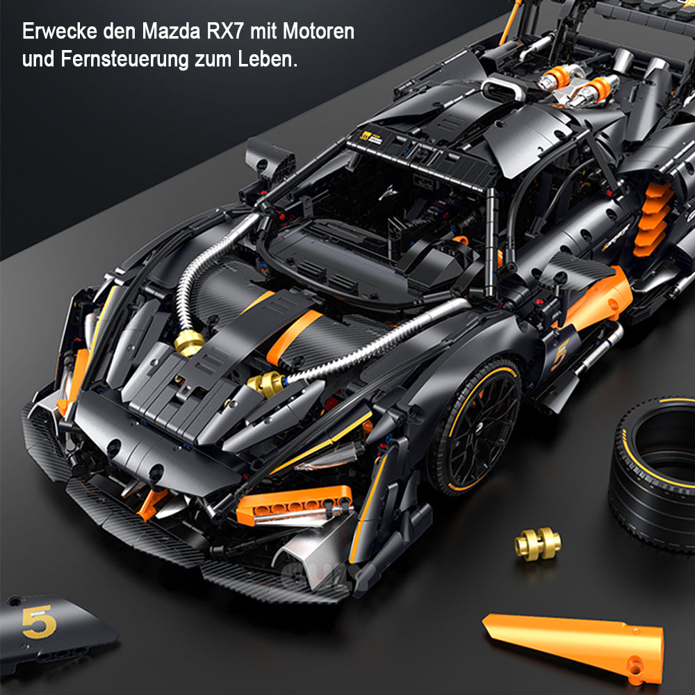 Technik Auto 1: 8 für Mclaren Senna Hypercar, Technik Auto mit 6 M0T0REN Technik Auto Bausatz MOC Auto KIemmbausteine für Mclaren Senna Technik Auto, Originalverpackung