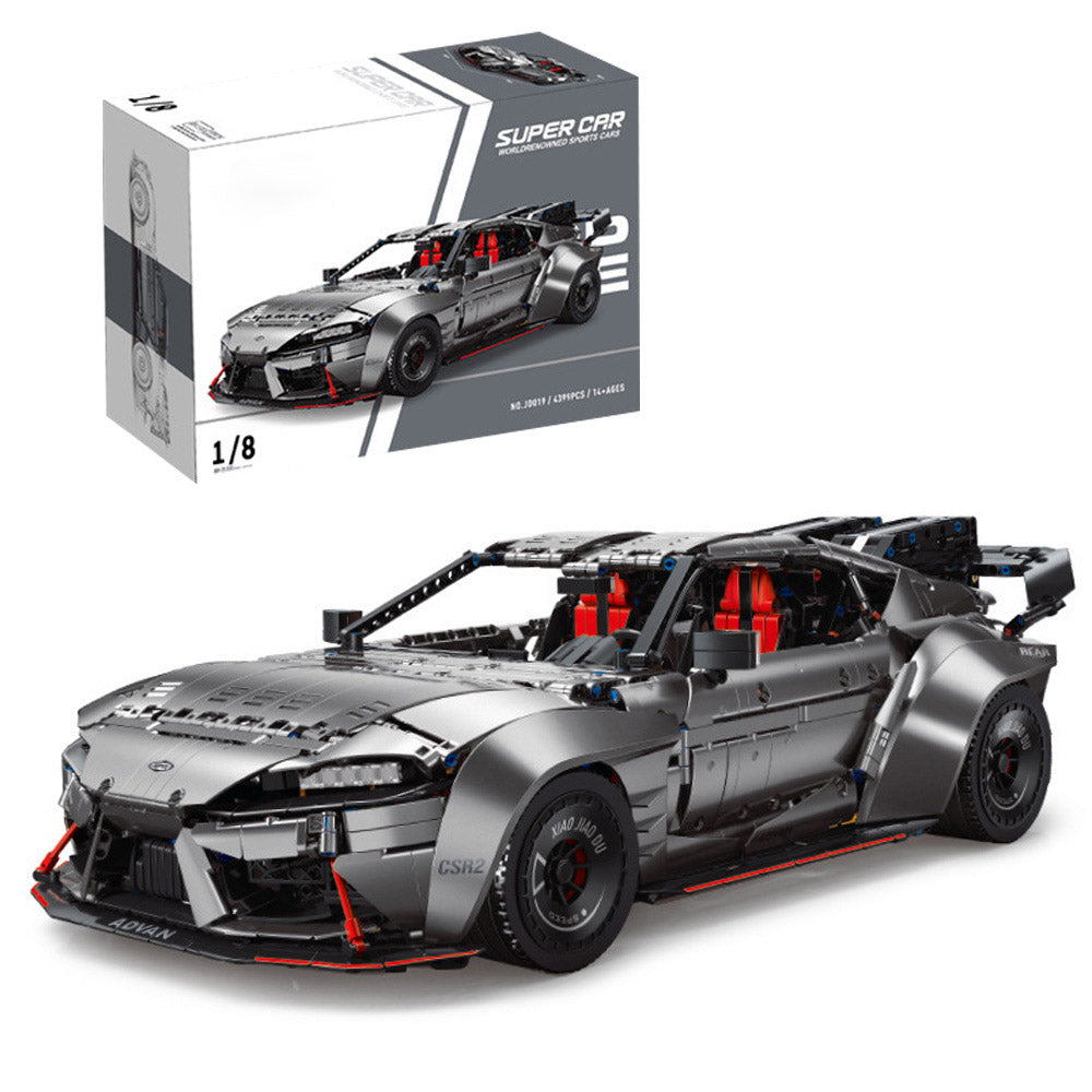 Technik Auto für TOYOTA SUPERA Rennwagen, 4399+ Teile Technik Auto, Technik Rennauto Bausatz MOC Auto 1: 8 KIemmbausteine