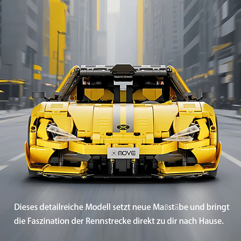 Technik Auto für Xiaomi SU7 Ultra, Technik Rennauto KIemmbausteine, Maßstab 1: 10 Modell,  2000+ Teile Technik 66649 Bausatz