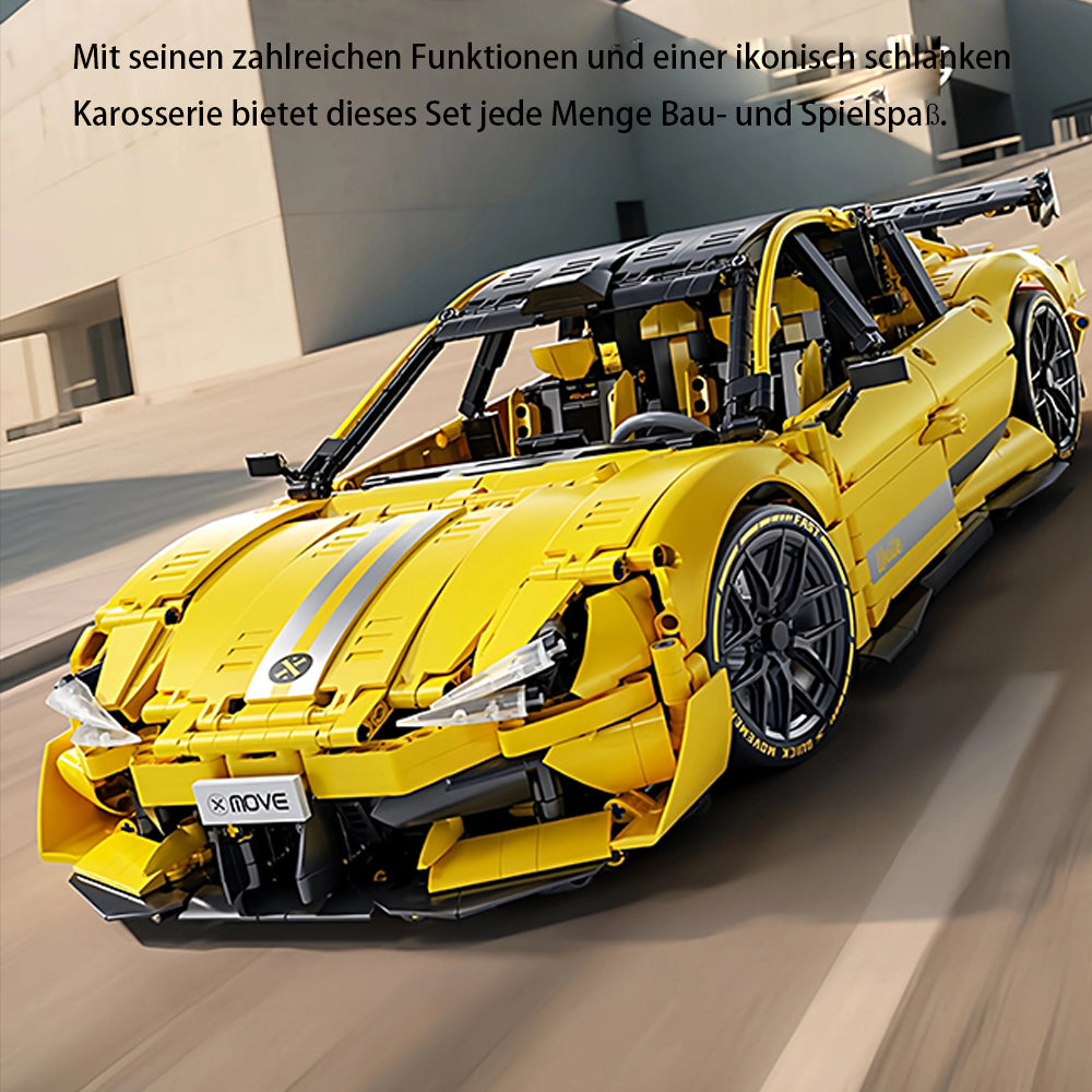 Technik Auto für Xiaomi SU7 Ultra, Technik Rennauto KIemmbausteine, Maßstab 1: 10 Modell,  2000+ Teile Technik 66649 Bausatz