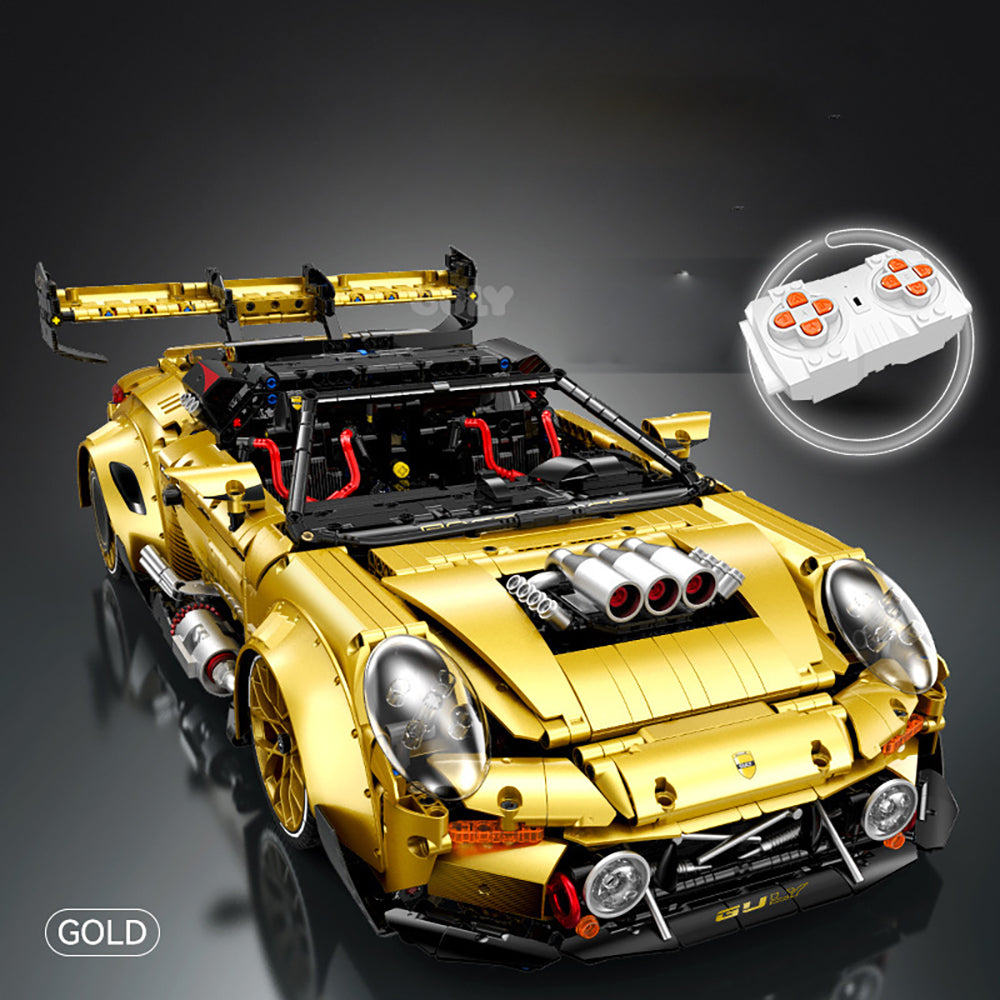 Technik Auto 1: 8 für GT3 RS Supercar, Groß Auto mit Motoren Set, Technik Auto ModeII Bausatz, 3800 TeiIe MOC Superauto ModeII, für GT3 RS Technik Auto