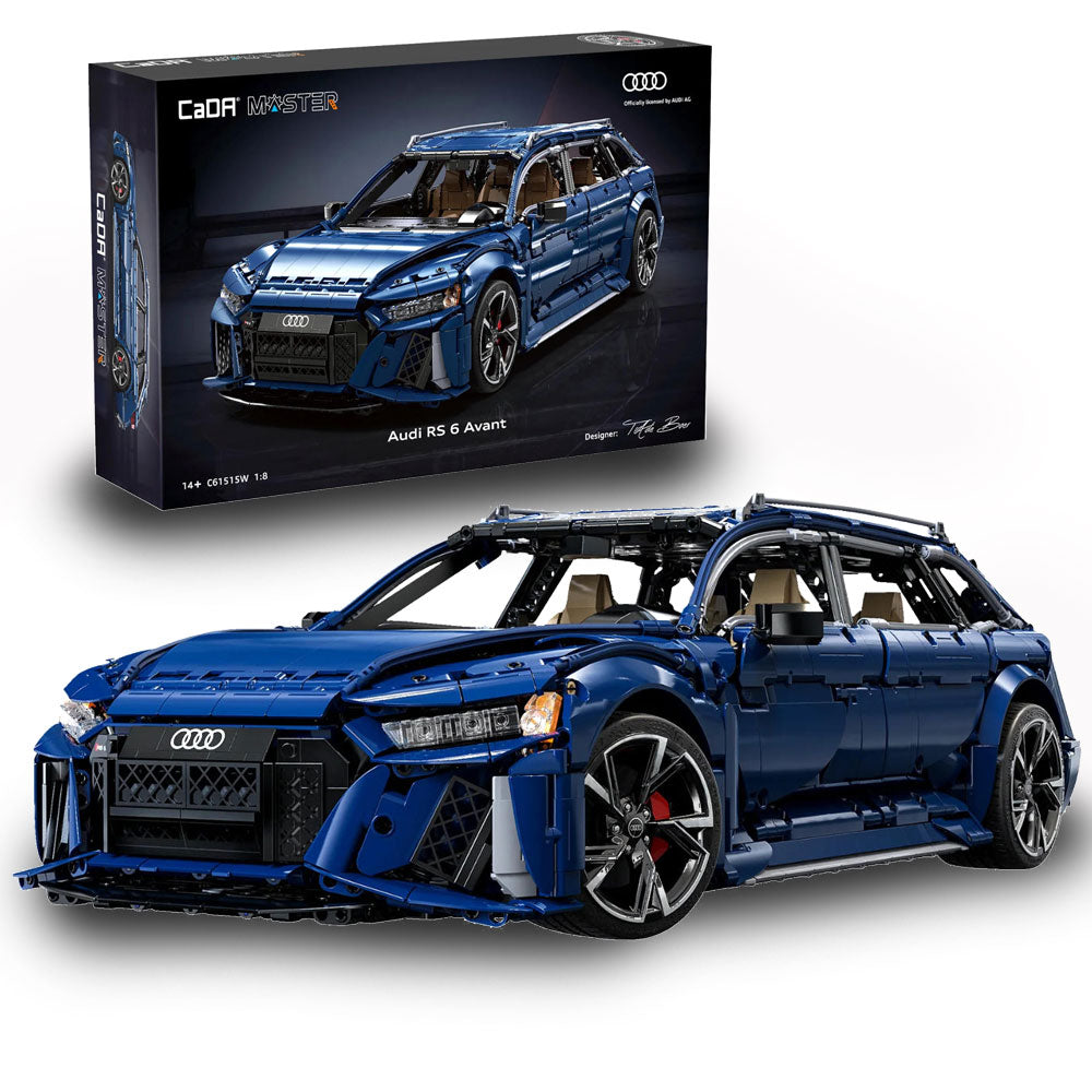 AUDI RS6 AVANT, CADA C61515W, MOC Auto KIemmbausteine (4663 Teile)