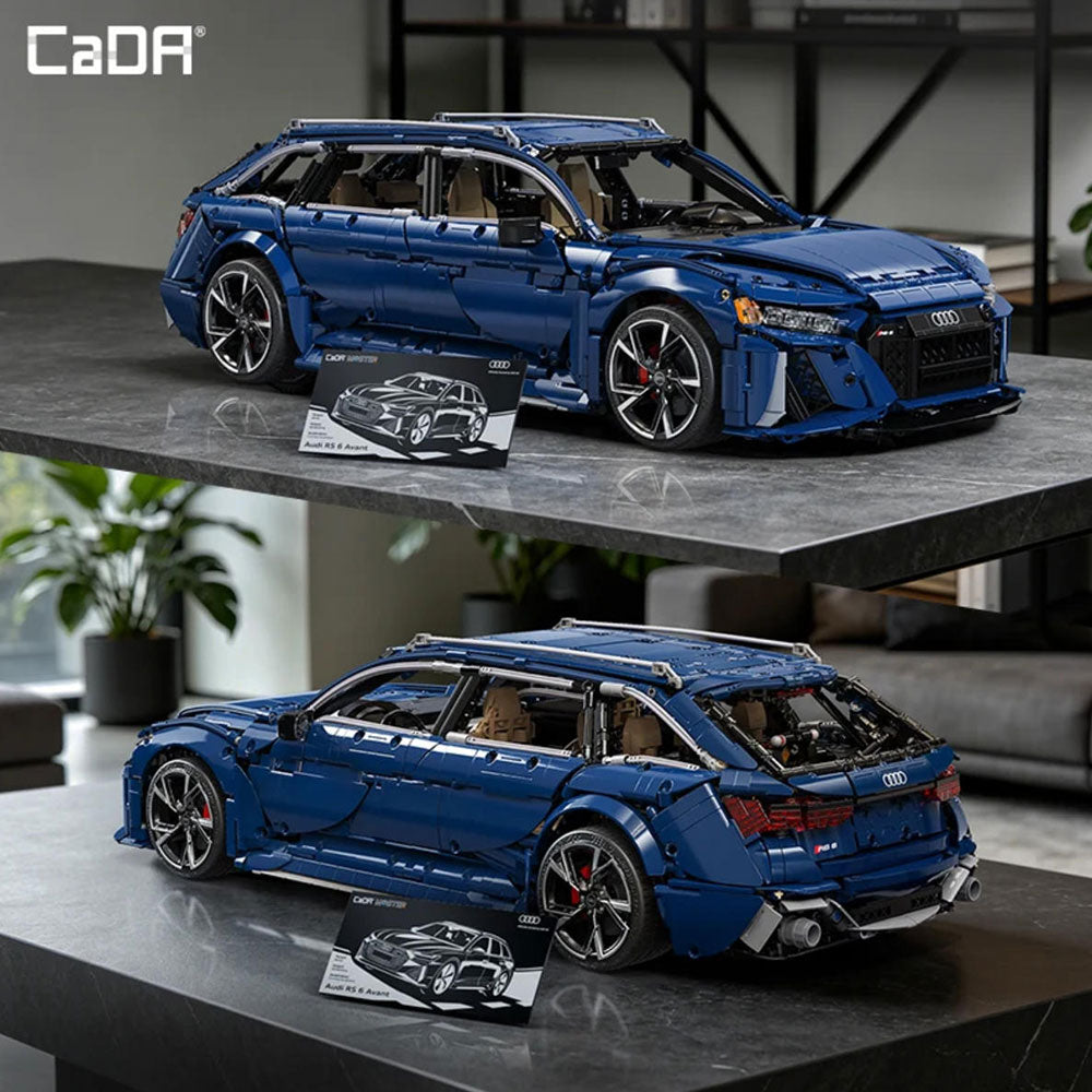 AUDI RS6 AVANT, CADA C61515W, MOC Auto KIemmbausteine (4663 Teile)