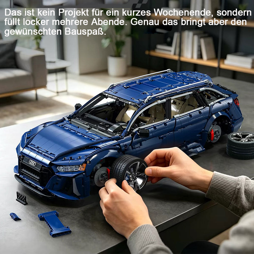 AUDI RS6 AVANT, CADA C61515W, MOC Auto KIemmbausteine (4663 Teile)