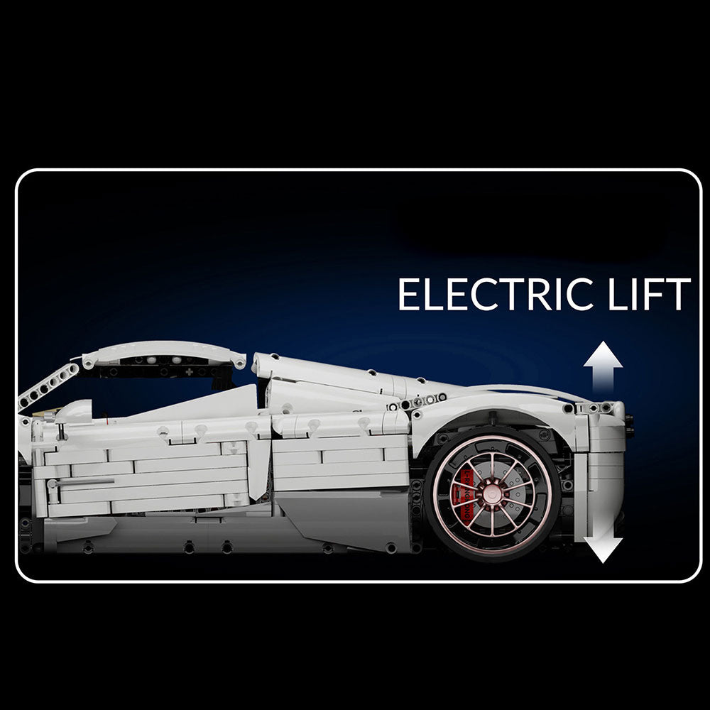 Technik Pagani Utopia Hypercar, 4719 Teile mit 7 Motoren Groß Ferngesteuert Auto Klemmbausteine für Erwachsene(Originalverpackung)