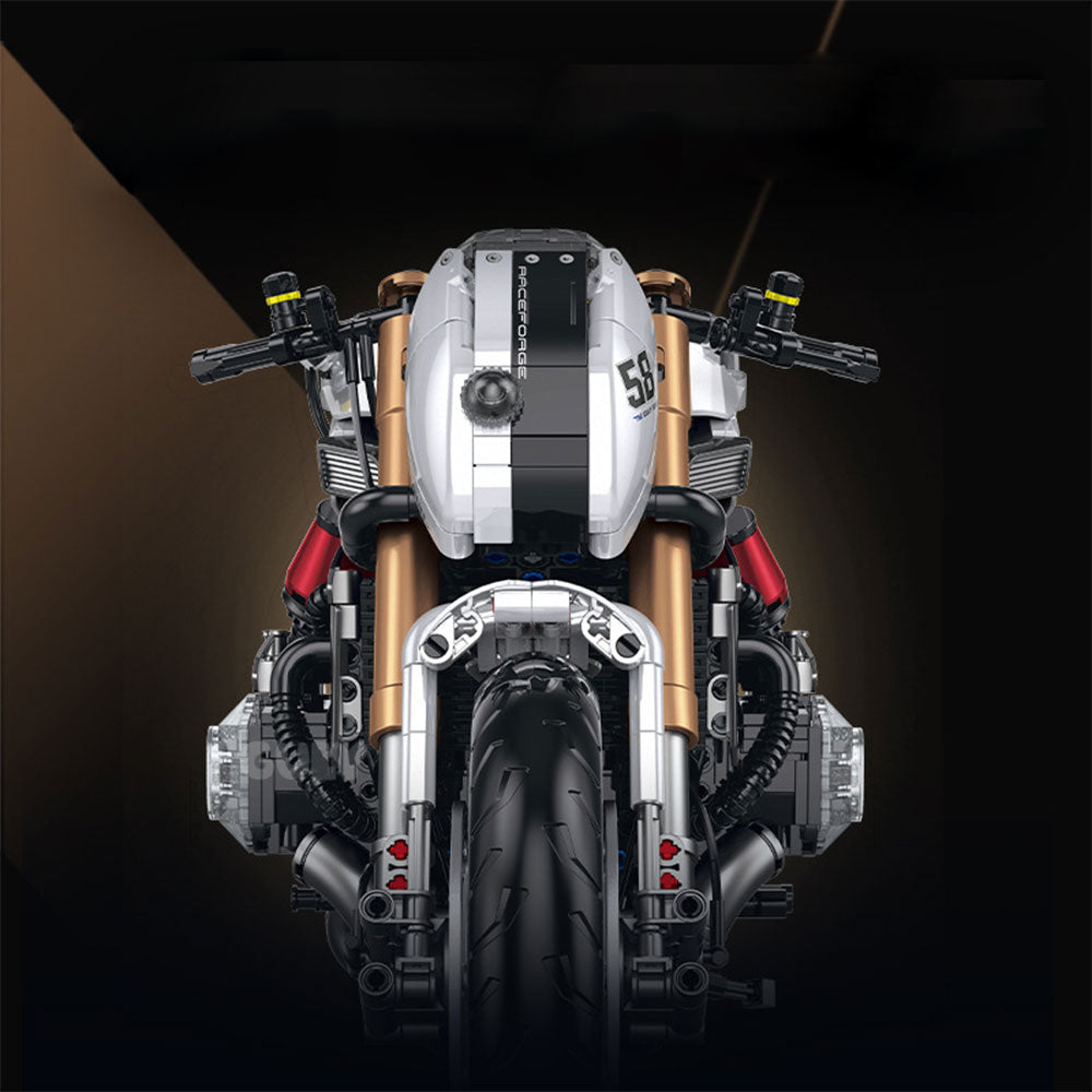 Technik Motorrad für BMW R1200 RLC Modell, 1828 Teile Technic Motorrad Klemmbausteine kompatibel mit Lego Technik