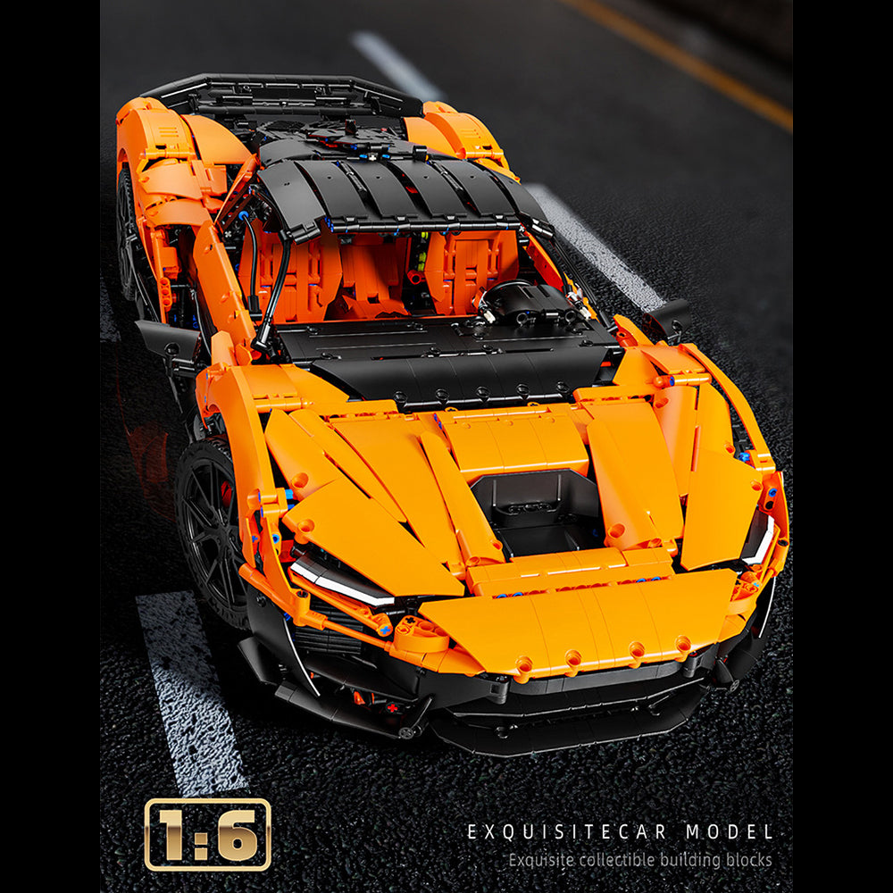 Technik Auto für Mclaren W1 Hypercar, T-5051 Technik Rennauto, Maßstab 1: 6 Modell, 5070 Teile Bausatz, Mit Originalverpackung