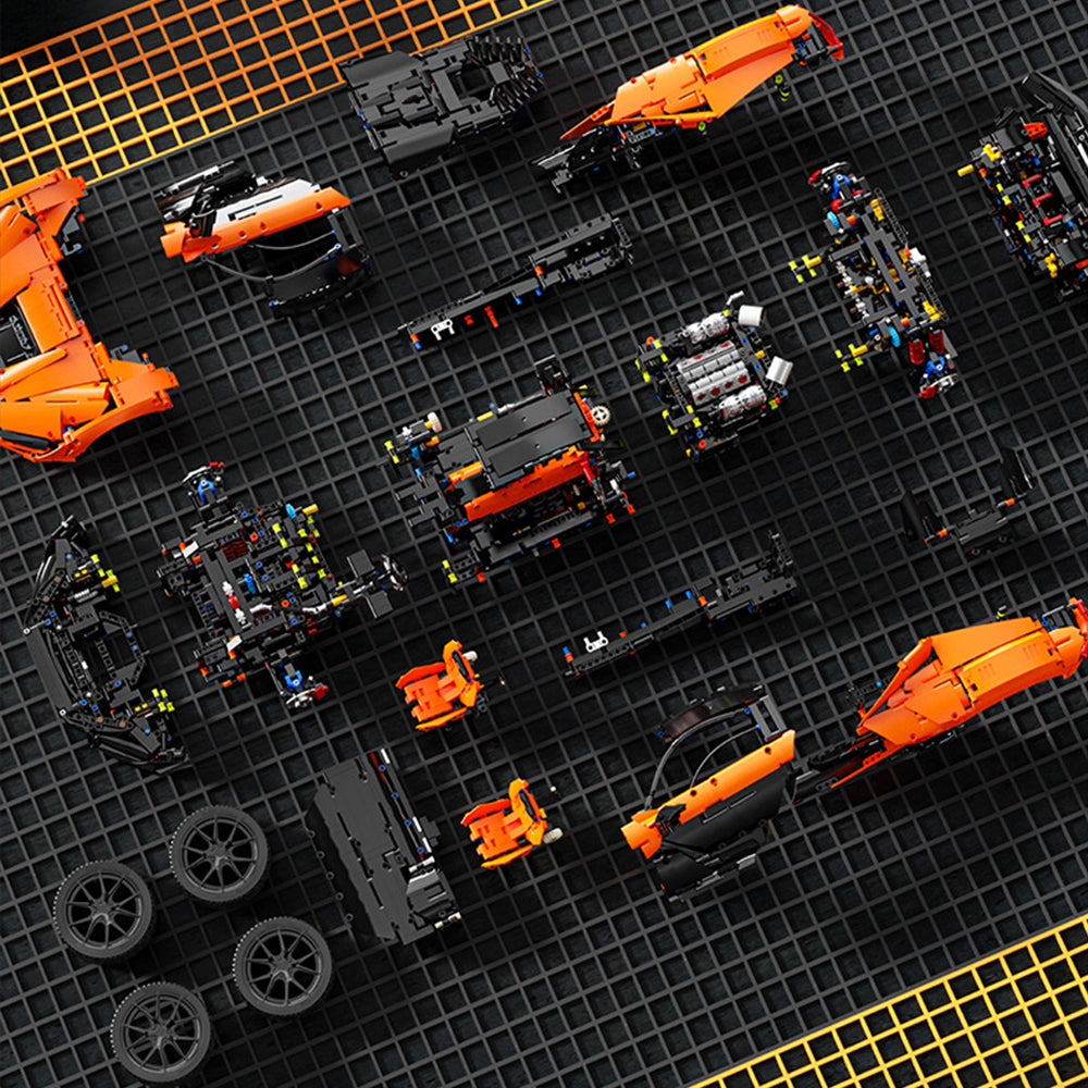 Technik Auto für Mclaren W1 Hypercar, T-5051 Technik Rennauto, Maßstab 1: 6 Modell, 5070 Teile Bausatz, Mit Originalverpackung