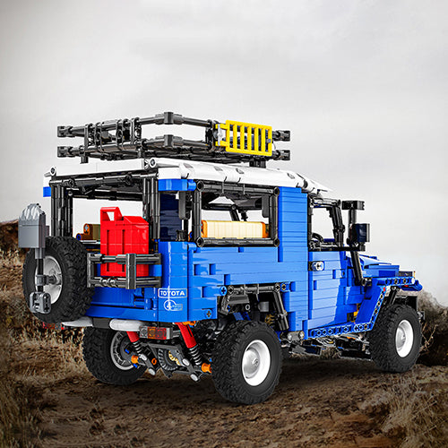 Technik Auto J40, Technik Ferngesteuert Offroader 4x4 Modell, 2101 Teile Bausteine Auto mit Motor und Fernbedienung