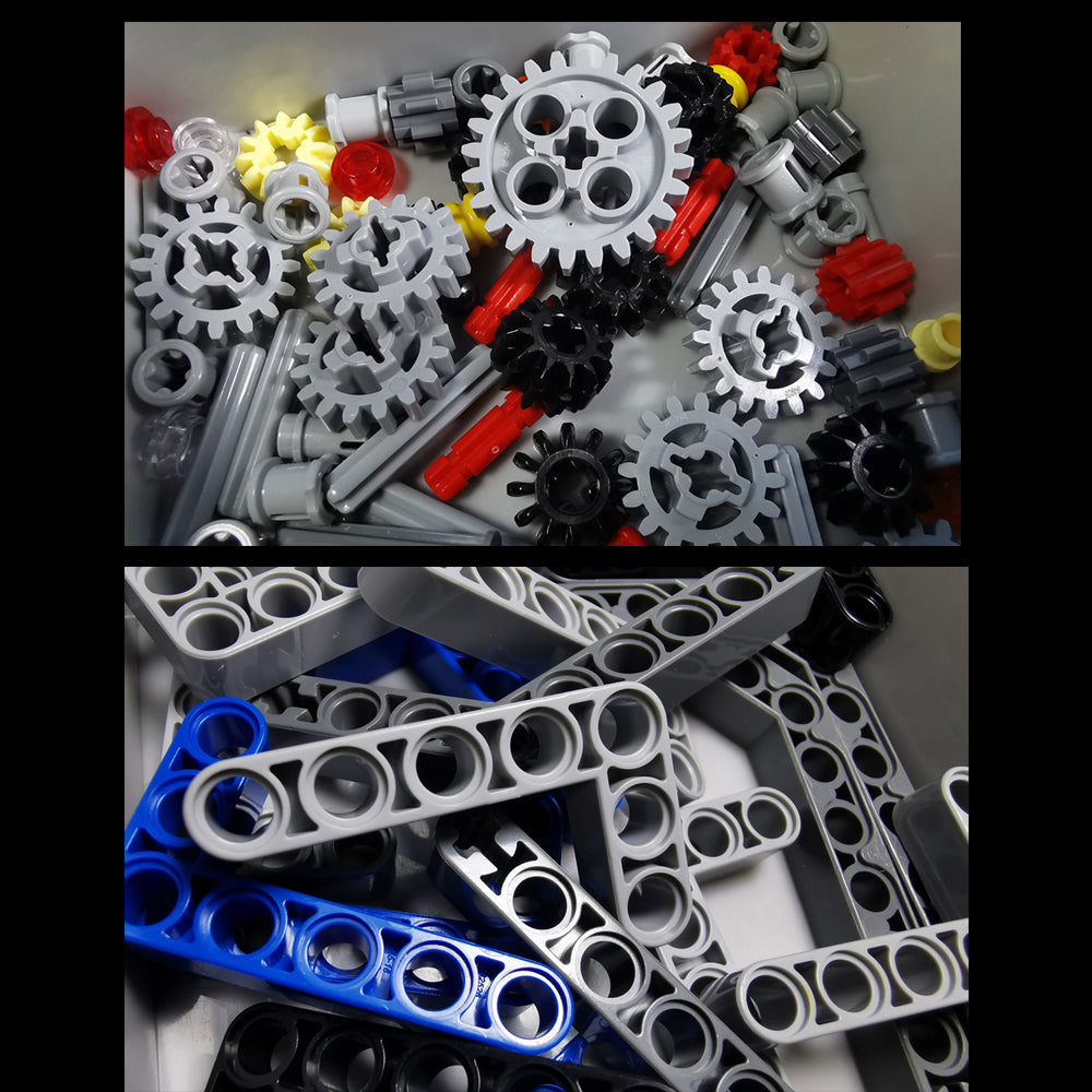 Technik Kran GMK7450, Technic Kran Ferngesteuert mit 8 Motor Bausatz, MK-17047 Kran, 2688 Teile Technik-Modell Kompatibel mit Lego Technik Kran